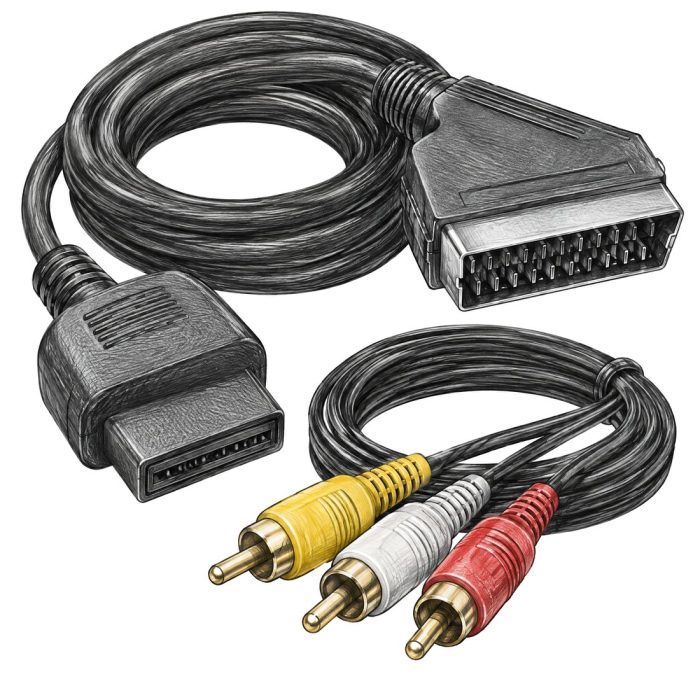 Câbles Péritel et AV pour Consoles